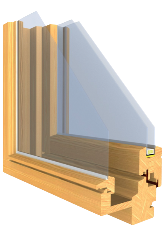 okno drewniane Rustica